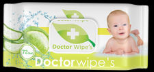 Doctor wipe&#39;s aloe vera wet wipes premium with CAP 72PCS
