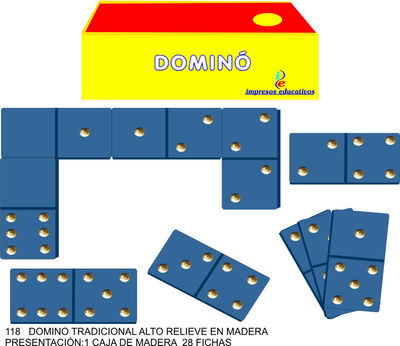Domino alto relieve