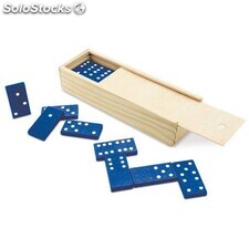 Domino de madera azul