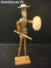 Don Quixote da Mancha em madeira