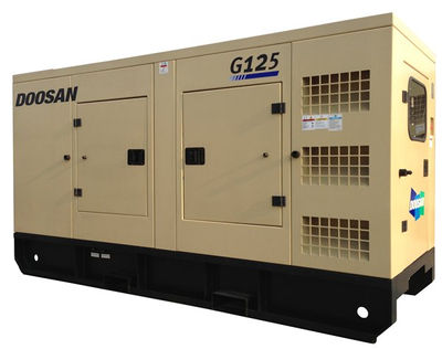 Doosan Grupo electrógeno diesel silencioso móvil G125 G200 G315 - Foto 2