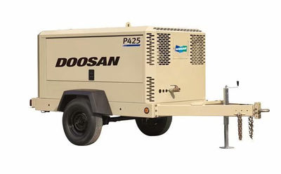 Doosan P425WCU Compresor de aire móvil diesel para uso de la mina