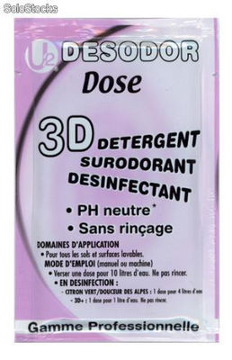 Dose bactericide fongicide 3d+ sans parfum