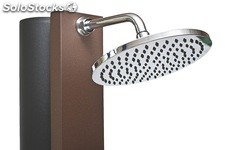 Douche Solaire cross Marron Rustique - avec accessoire, robinet - 40l