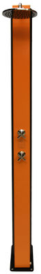 Douche Solaire cross Orange -avec accessoire, robinet - 40l