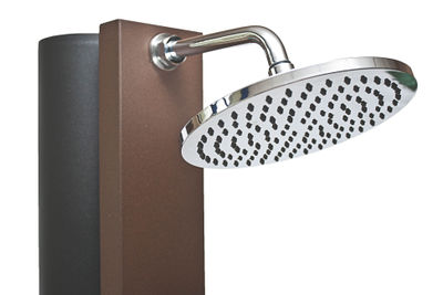 Douche Solaire Marron Rustique - avec accessoire, robinet- 40l - Photo 2