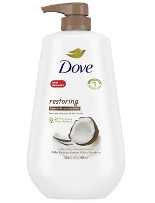 Dove Deep Moisture Flüssig-Körperwaschmittel mit Pumpe, nährend für trockene Hau