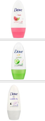 Dove deodorante roll on 50 ml diverse fragranze uomo/donna