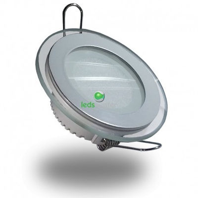 Downlight LED 6W Cristal Redondo Luz Cálida 340Lm Panel Led 3000ºK