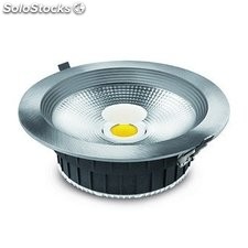 Downlight Led Alum.plata L/fria 30w.