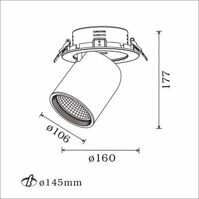 Downlight LED empotrable RS-1015 20w/28w - Foto 2