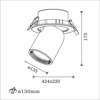 Downlight LED empotrable RS-1503 3*50w - Foto 2