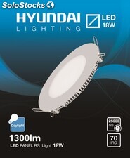 Downlight led marca HYUNDAI 18W luz neutra extraplano Panel led ultraslim