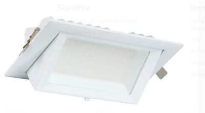 Downlight rectangular orientable 20W blanco frio