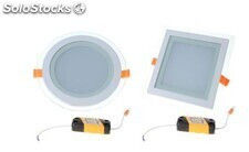 Downlight square glass basic 18W 200*200 white cold