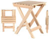 Drewniany stołek kempingowy