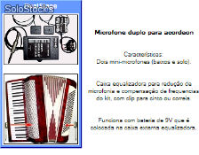 Dual Master Stage - Microfone Duplo para Acordeon dms