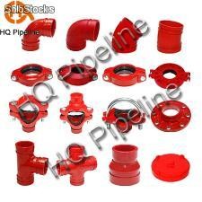Ductile iron grooved pipe fittings
