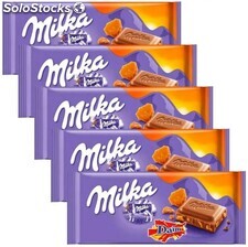 Dulces de chocolate Milka disponibles
