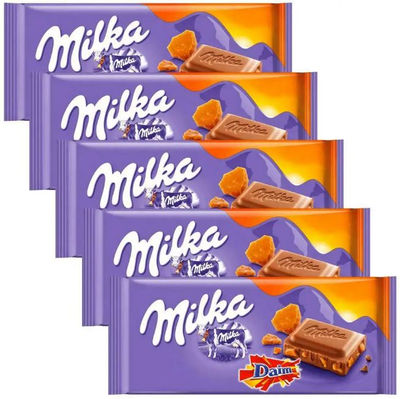 Dulces de chocolate Milka disponibles