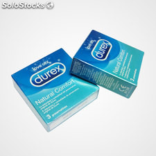 Durex Comfort, prezerwatywy w opakowaniach po 3 jednostki.