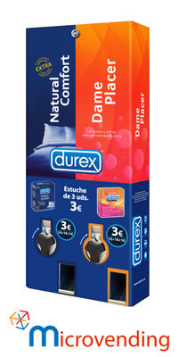 Durex Natural Comfort + Dame Placer Expendedora