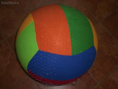 duża piłka pokryta tkaniną - mix kolorów (5365)