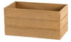 Duże, prostokątne, postarzane drewniane pudełko