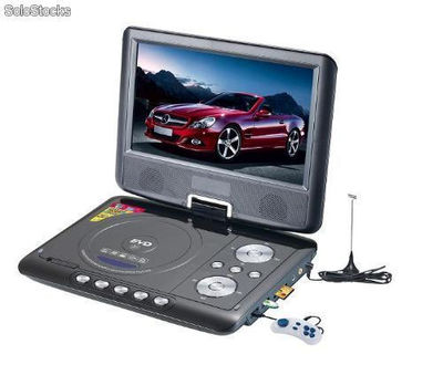 DVD player portátil com tela lcd 9&quot;, jogos, função cópia