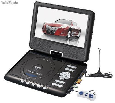DVD player portátil com tela lcd 9&amp;quot;, jogos, função cópia - Foto 2