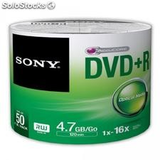 DVD+r 4.7GB Sony 16x 50er Shrink Pack 50DPR47SB
