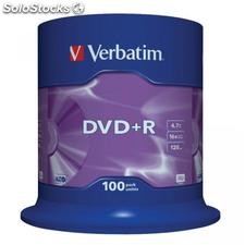 DVD+r 4.7GB Verbatim 16x 100er Cakebox 43551