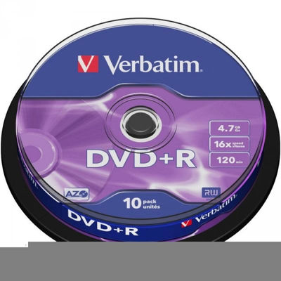 DVD+r 4.7GB Verbatim 16x 10er Cakebox 43498 - Foto 2
