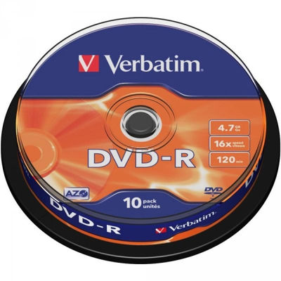 DVD-r 4.7GB Verbatim 16x 10er Cakebox 43523 - Foto 2