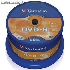 DVD-r 4.7GB Verbatim 16x 50er Cakebox 43548