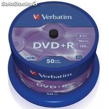DVD+r 4.7GB Verbatim 16x 50er Cakebox 43550