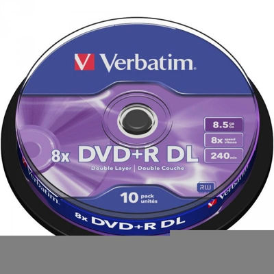 DVD+r 8.5GB Verbatim 8x dl 10 cb 43666 - Foto 2
