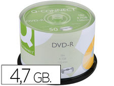 DVD-r q-connect capacidad 4.7GB duracion 120MIN velocidad 16X bote de 50