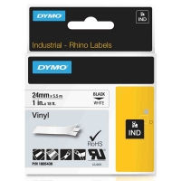 Dymo 1805430 IND cinta vinilo negro sobre blanco 24 mm (original)