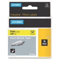 Dymo S0718290 / 18054 IND Rhino cinta termorretráctil negro sobre amarillo 9 mm