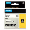 Dymo S0718580 / 18443 IND cinta vinilo negro sobre blanco 9 mm (original)