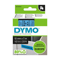 Dymo S0720560 / 45016 cinta negro sobre azul 12 mm (original)