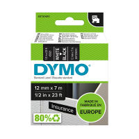 Dymo S0720610 / 45021 cinta blanco sobre negro 12 mm (original)