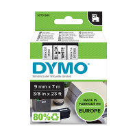 Dymo S0720680 / 40913 cinta negro sobre blanco 9 mm (original)