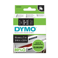 Dymo S0720910 / 45811 cinta blanco sobre negro 19 mm (original)