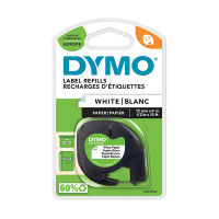 Dymo S0721510 / 91200 cinta papel negro sobre blanco 12 mm (original)