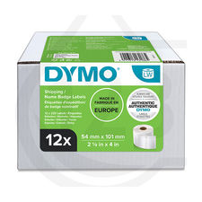 Dymo S0722420 / 13186 etiquetas para direcciones de envío pack 12 piezas 99014