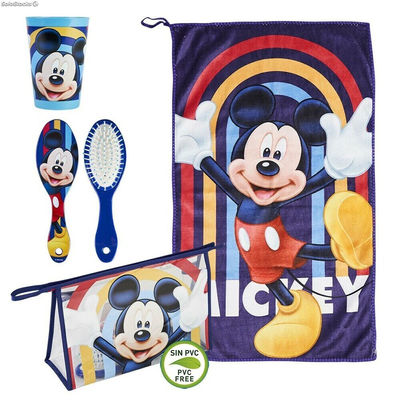 Dziecięcy Zestaw Podróżny WC dla dzieci Mickey Mouse Niebieski (23 x 16 x 7 cm)