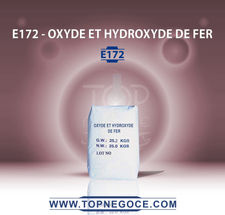 E172 - oxyde et hydroxyde de fer