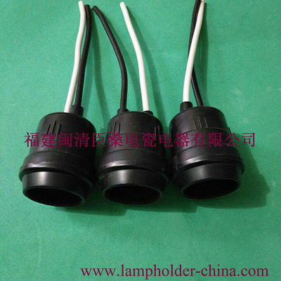 E26/27 PVC or rubber black white weatherproof lamp holder Suporte Da lâmpada - Foto 5